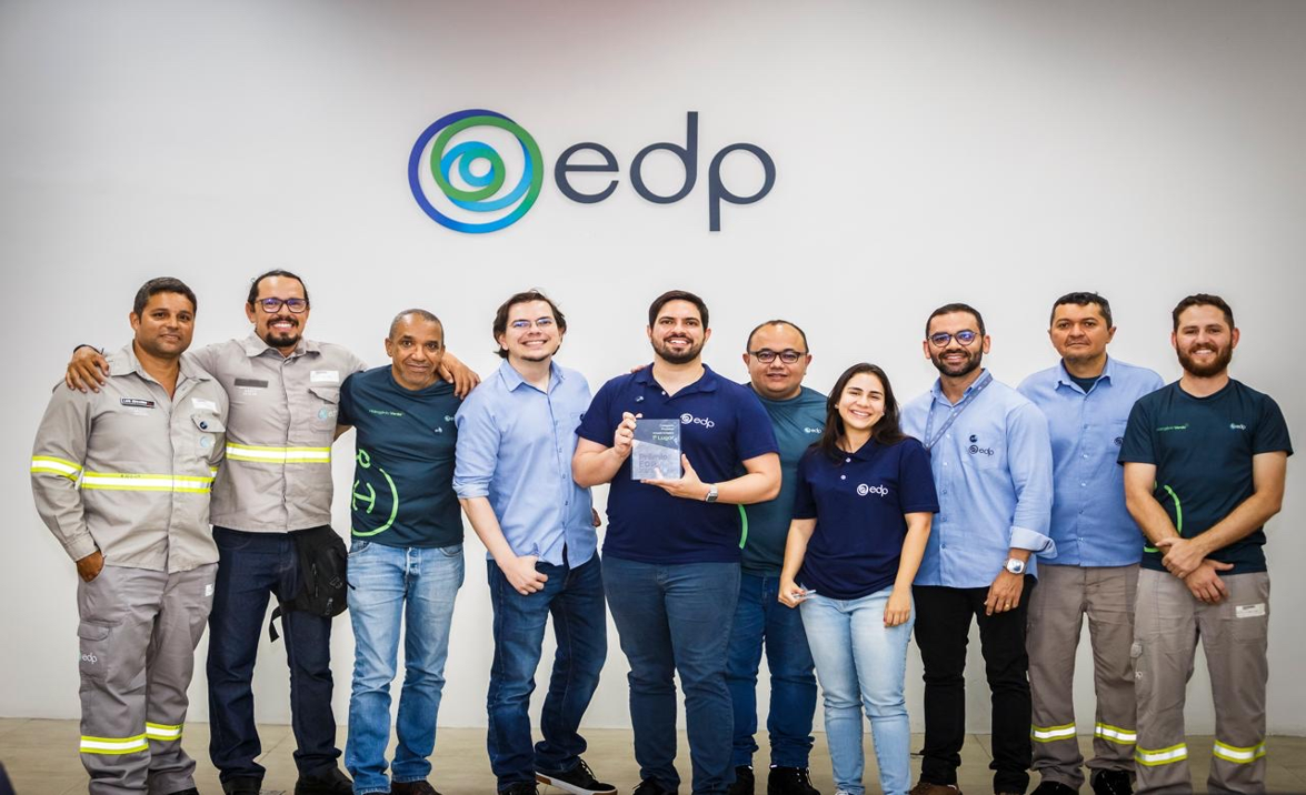 Equipe reunida para celebrar o Prêmio EDP 2023.